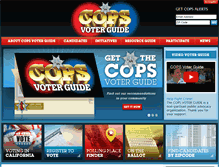 Tablet Screenshot of copsvoterguide.com
